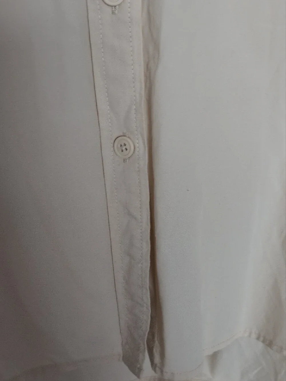 Beige Women's Long-Sleeve Button Shirt - Picture 5 of 16